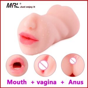 Three Hole Vagina Mouth and Anal Long Big Male Masturbation Toy
