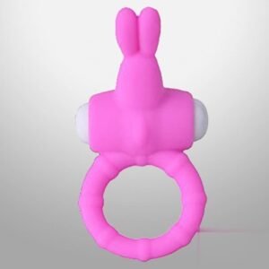 RABBIT VIBRATING PENIS RING BLUE LOLLY
